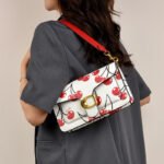 Cherry Luxe Gold Clasp Shoulder Bag - Image 4