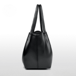 Pleat Style Genuine Leather Shoulder Bag - Image 2